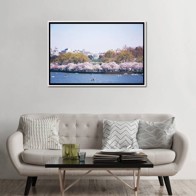 iCanvas "Washington DC In Bloom" by Ann Hudec Framed Canvas Print Bed